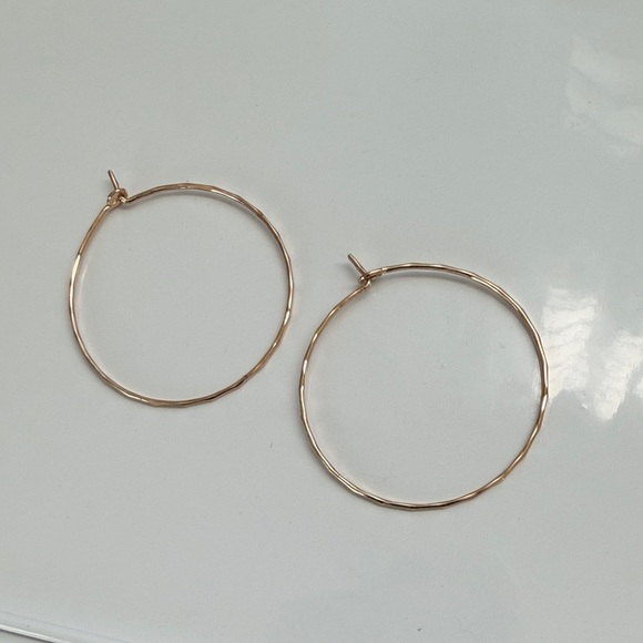 Jewelry - Mid Size Gold Hoop Earrings